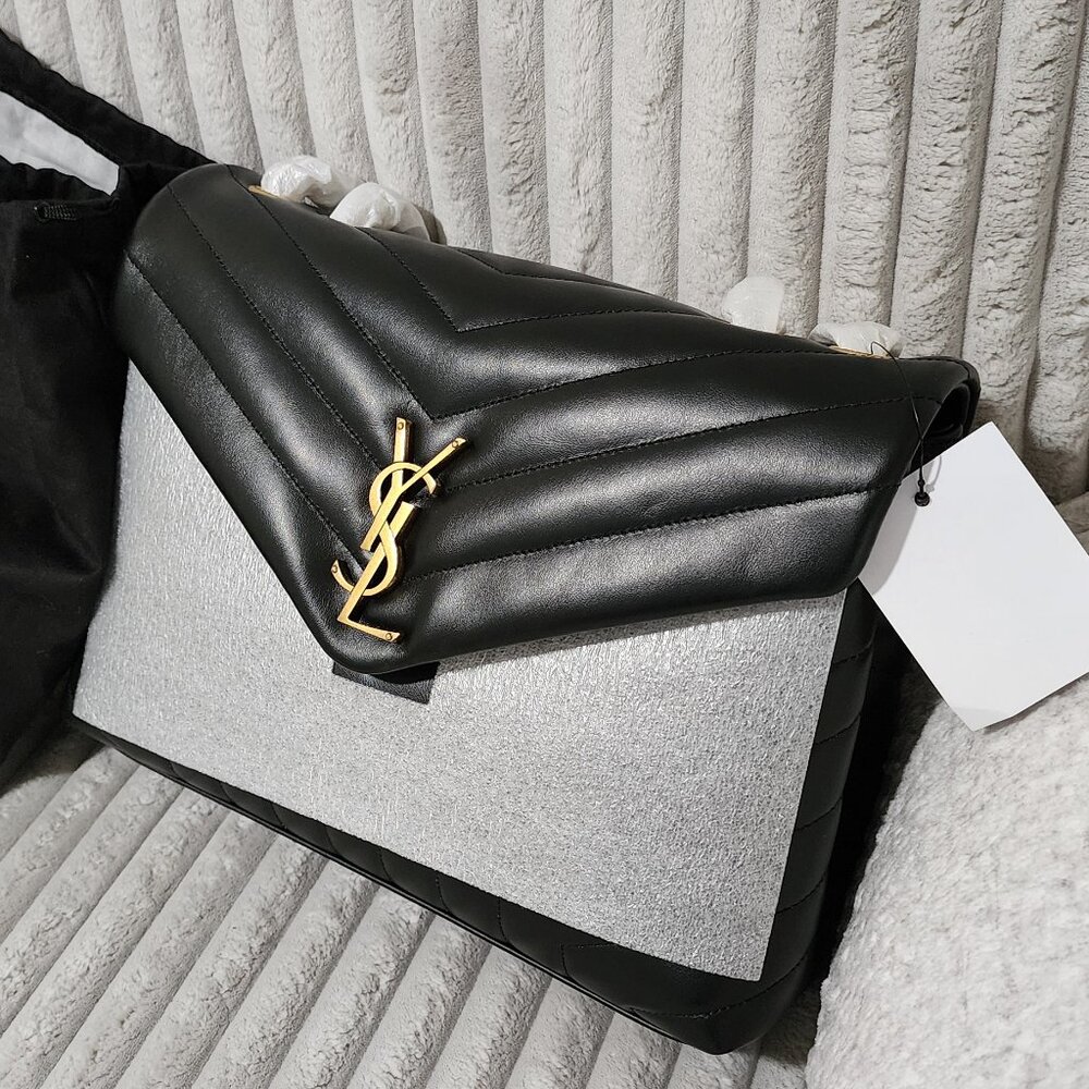 Saint Laurent ENVELOPE MEDIUM in MATELASSÉ lambskin